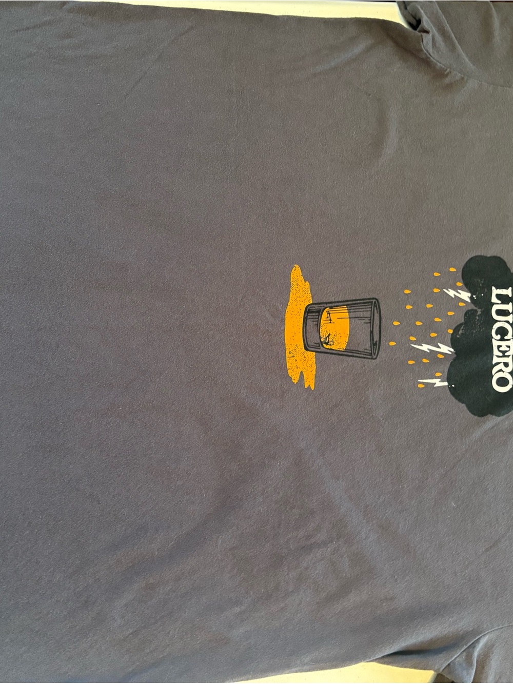 Comfort Colors Gray Short-Sleeve Tee with Yellow Graphic